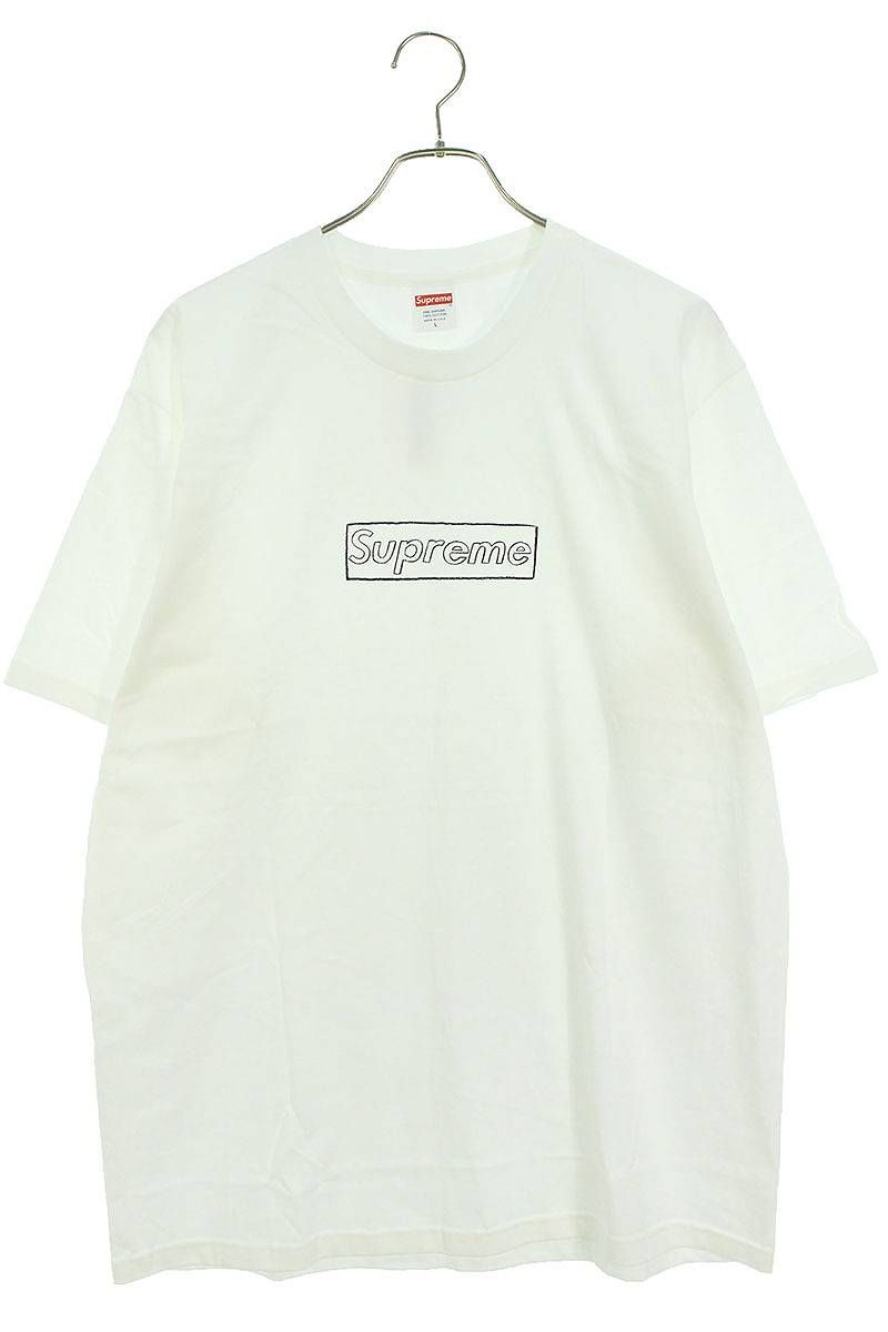 シュプリーム 21SS KAWS Chalk Logo Tee カウズチョークボックスロゴT