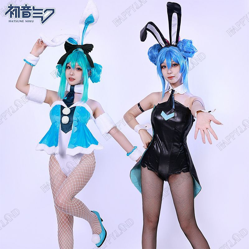 初音ミク　バニーガール フルセット 高品質コスプレ衣装 ウィッグ、靴付き 初音ミク バニーガール コスプレ フルセット ウィッグ 衣装 靴