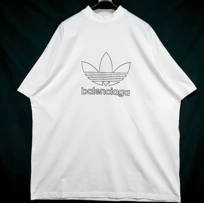 balenciaga adidas オーバーサイズTシャツ ホワイト