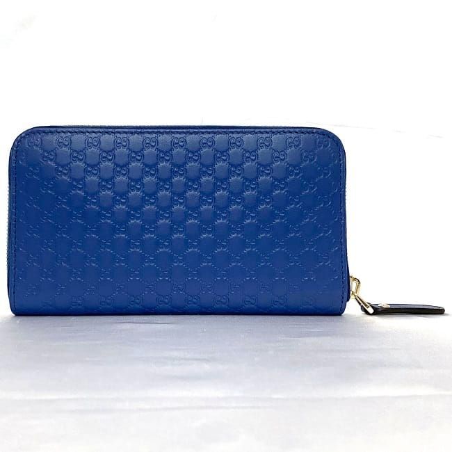✨美品✨GUCCI グッチ　シマ　ラウンドファスナー　長財布　ネイビー グッチシマ グッチ財布 GUCCI 長財布 メンズ レディース