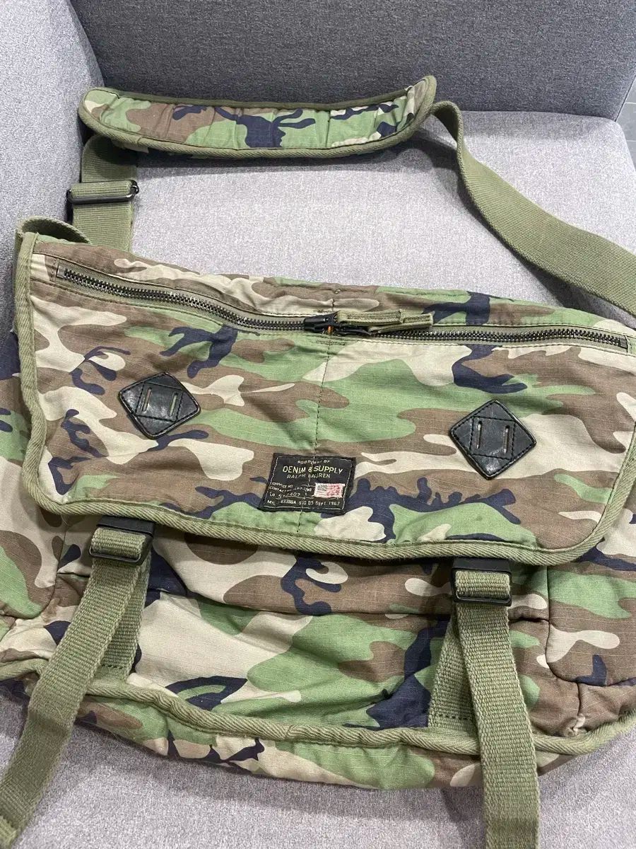 デニム アン 供給 Ralph Lauren ラルフローレン 迷彩 メッセンジャーバッグ