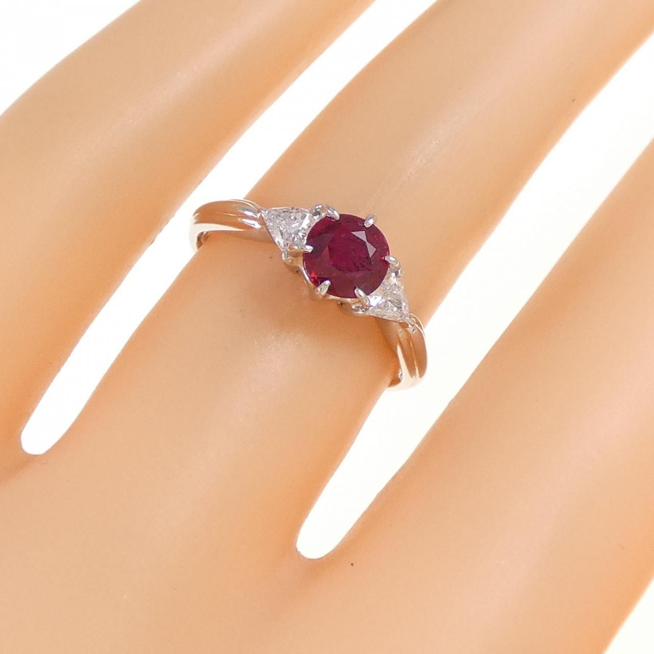 PT900 ルビー リング 0.51CT - メルカリ