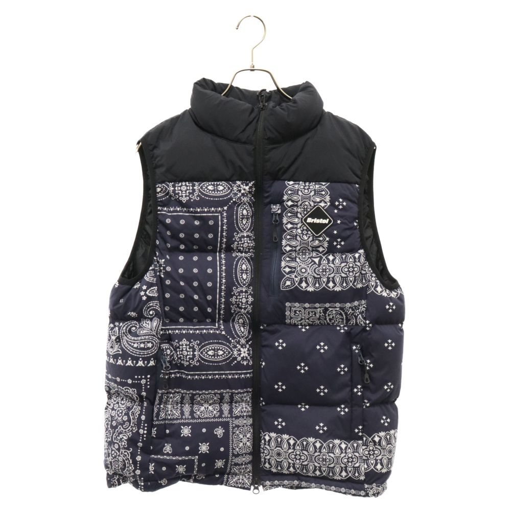 F.C.R.B./F.C.Real Bristol/FCRB (エフシーアールビー/エフシーレアルブリストル) 22AW DOWN VEST  BANDANA ダウンベスト バンダナ ブルー FCRB-222043 - メルカリ