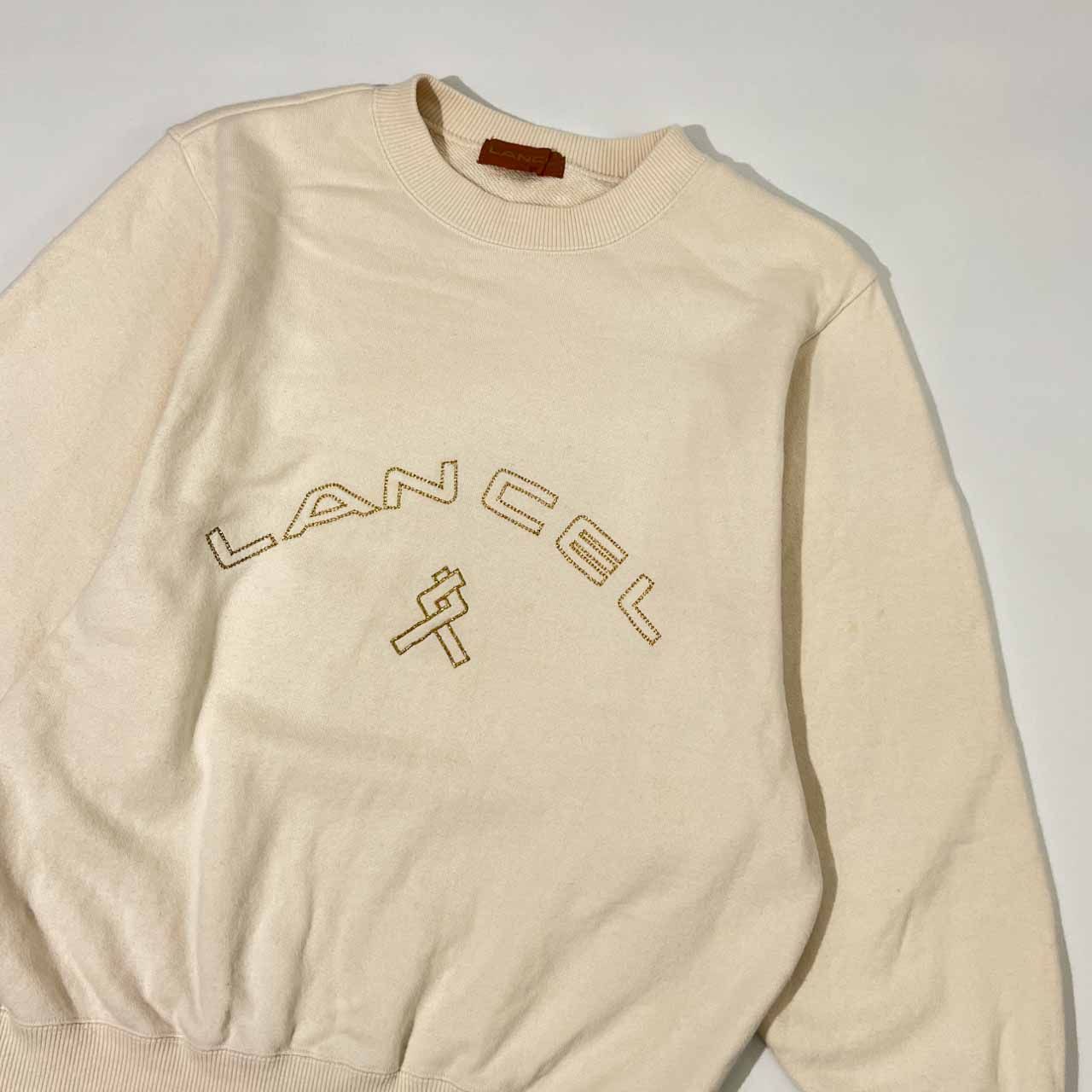 LANCEL ランセル スウェット トレーナー M/アイボリー メンズ 福助