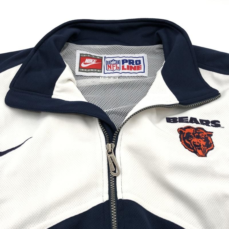 中古】NIKE NFL シカゴベアーズ トラックジャケット XL ネイビー