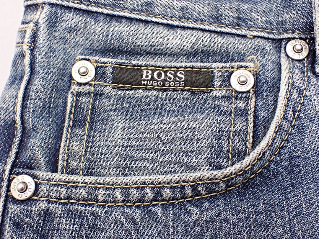 HUGO BOSS ヒューゴ ボス ジーンズ デニムパンツ W31 L34 ブルー 中古B 【送料無料】 A-8247