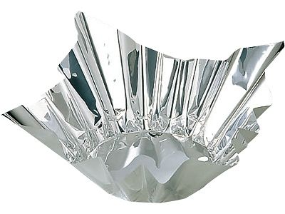 アルミ箔鍋 銀色 18cm角 入数：1セット(200枚) (026400-002) 売れ筋 アルミ