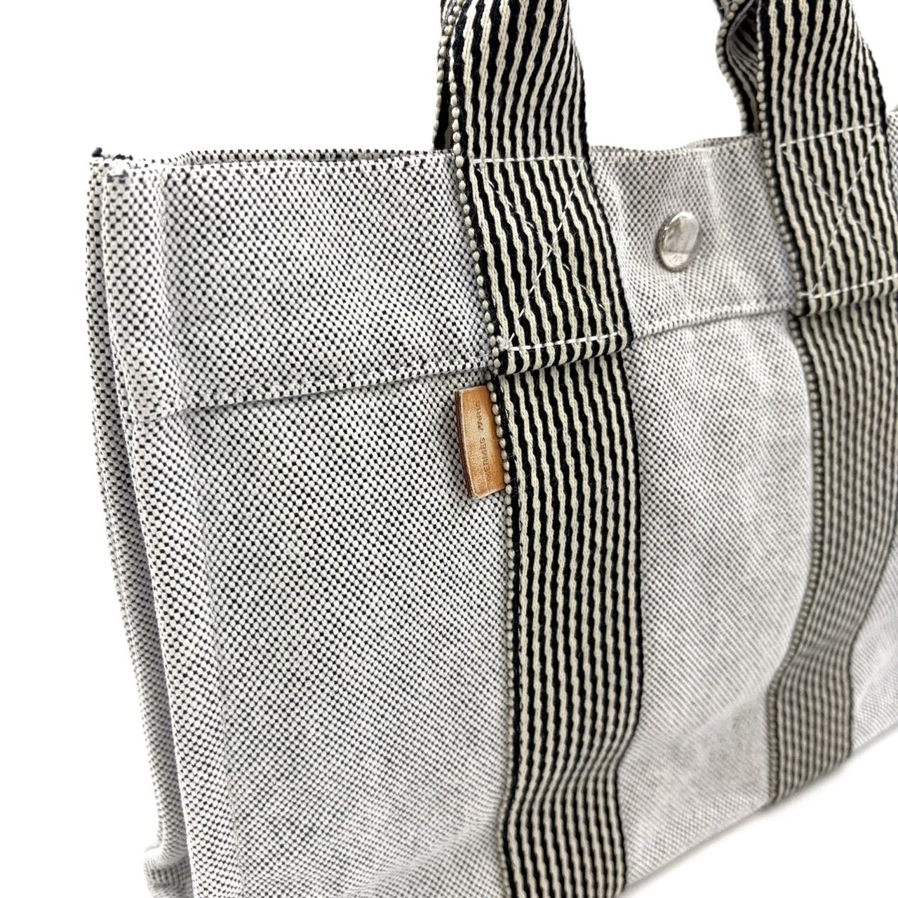 エルメス ニューフールトゥ MM グレー トートバッグ HERMES - HERMES エルメス トートバッグ ニューフールトゥMM