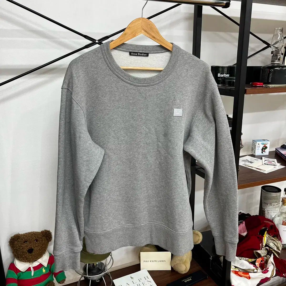 【雷市場（ポンジャン）商品韓国直送】Acne Studios(アクネストゥディオズ) フェアビュー パーカー グレー L