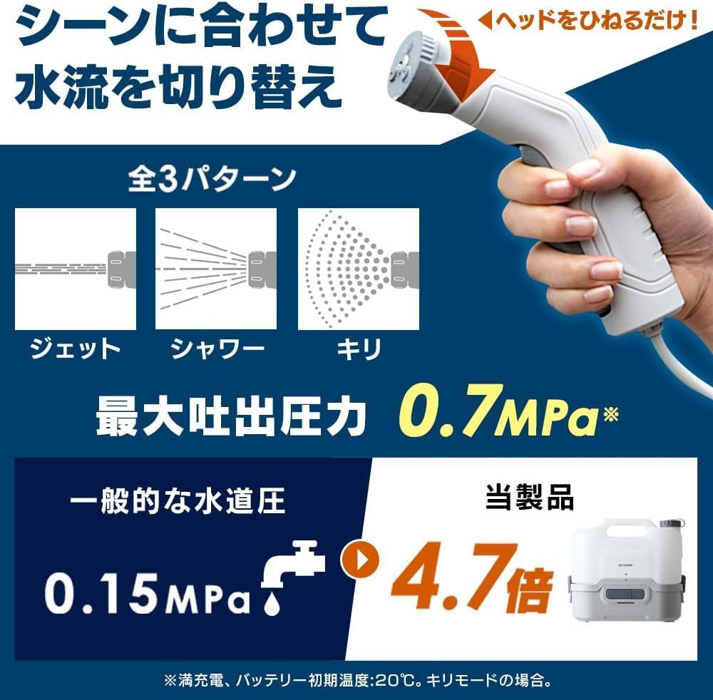 充電式ポータブルウォッシャー JPW-T81-W H YUZUMIYA_COM