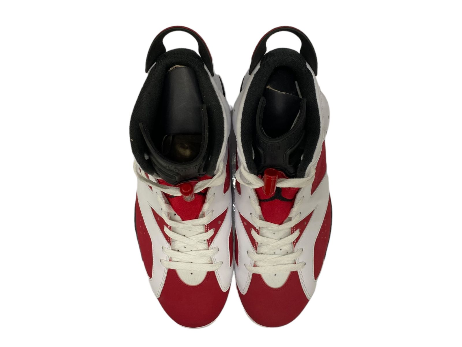 NIKE (ナイキ) AIR JORDAN 6 RETRO エアジョーダン 6 レトロ CARMINE カーマイン スニーカー 384664-160  US10.5 28.5cm ホワイト レッド ブラック メンズ/009 - メルカリ