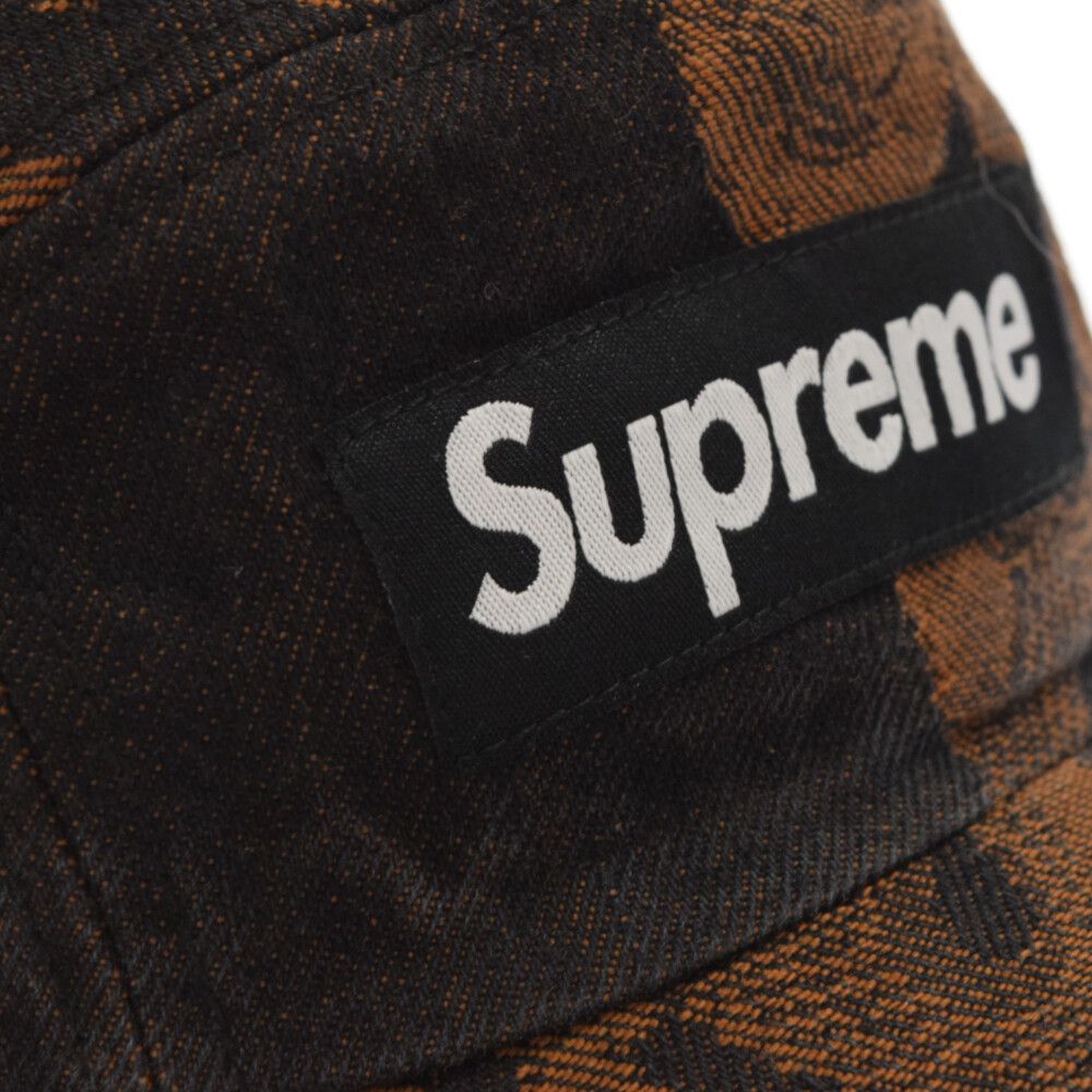 SUPREME (シュプリーム) 23SS Flames Jacquard Denim Camp Cap Washed