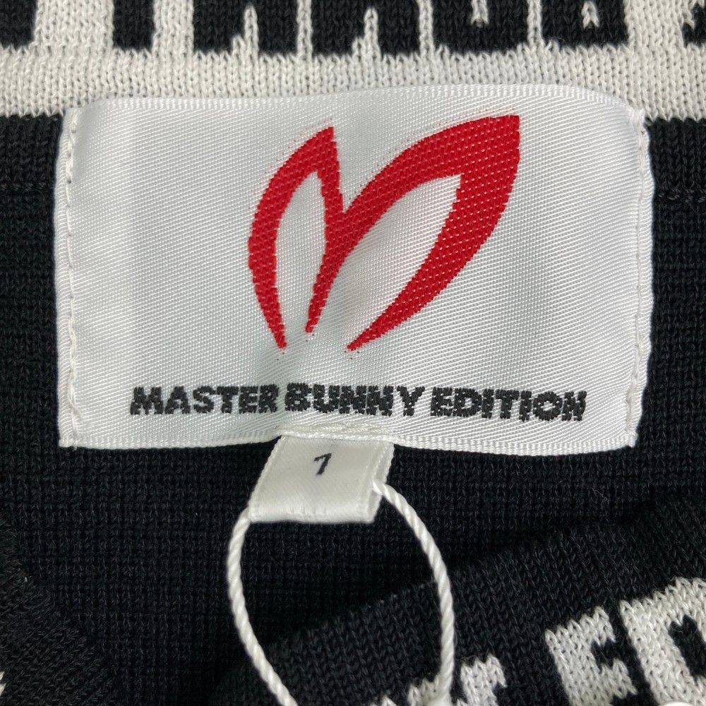 サイズ：1 MASTER BUNNY EDITION マスターバニーエディション  半袖 ニット Tシャツ  ブラック系 [240101244201] ゴルフウェア レディース ストスト