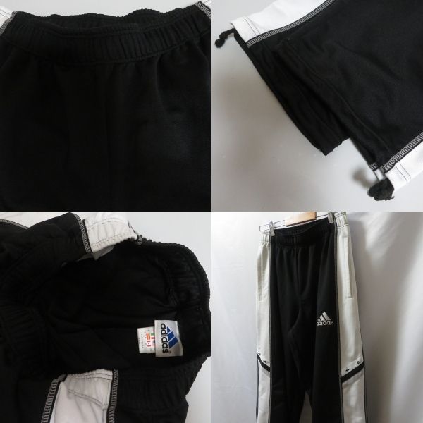 古着 adidas アディダス トラックパンツ ブラック ホワイト ビッグサイズ adidas アディダス トラックパンツ ジャージ ブラック ホワイト｜Yahoo