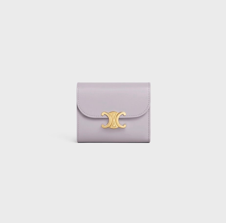 新作 新品 CELINE セリーヌ スモールウォレット トリオンフ ライトライラック パープル - メルカリ