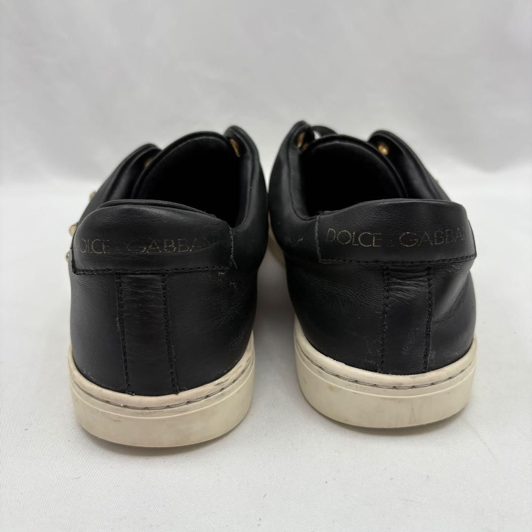 DOLCE&GABBANA ドルチェ&ガッバーナ レザー スニーカー スタッズ