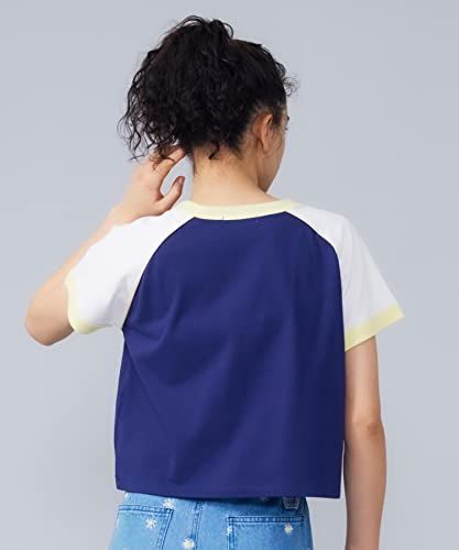 [ミルクフェド] Tシャツ FITTED RAGLAN TOP レディース ネイビー