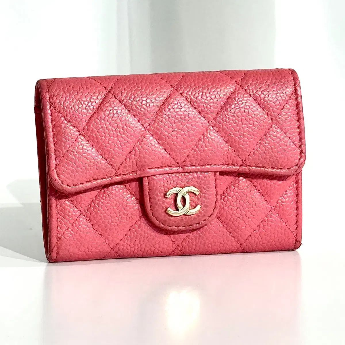 VIP◆送料込み【CHANEL】クラシック カードホルダーライトピンク CHANEL シャネル タイムレスクラシックカードケース ピンク