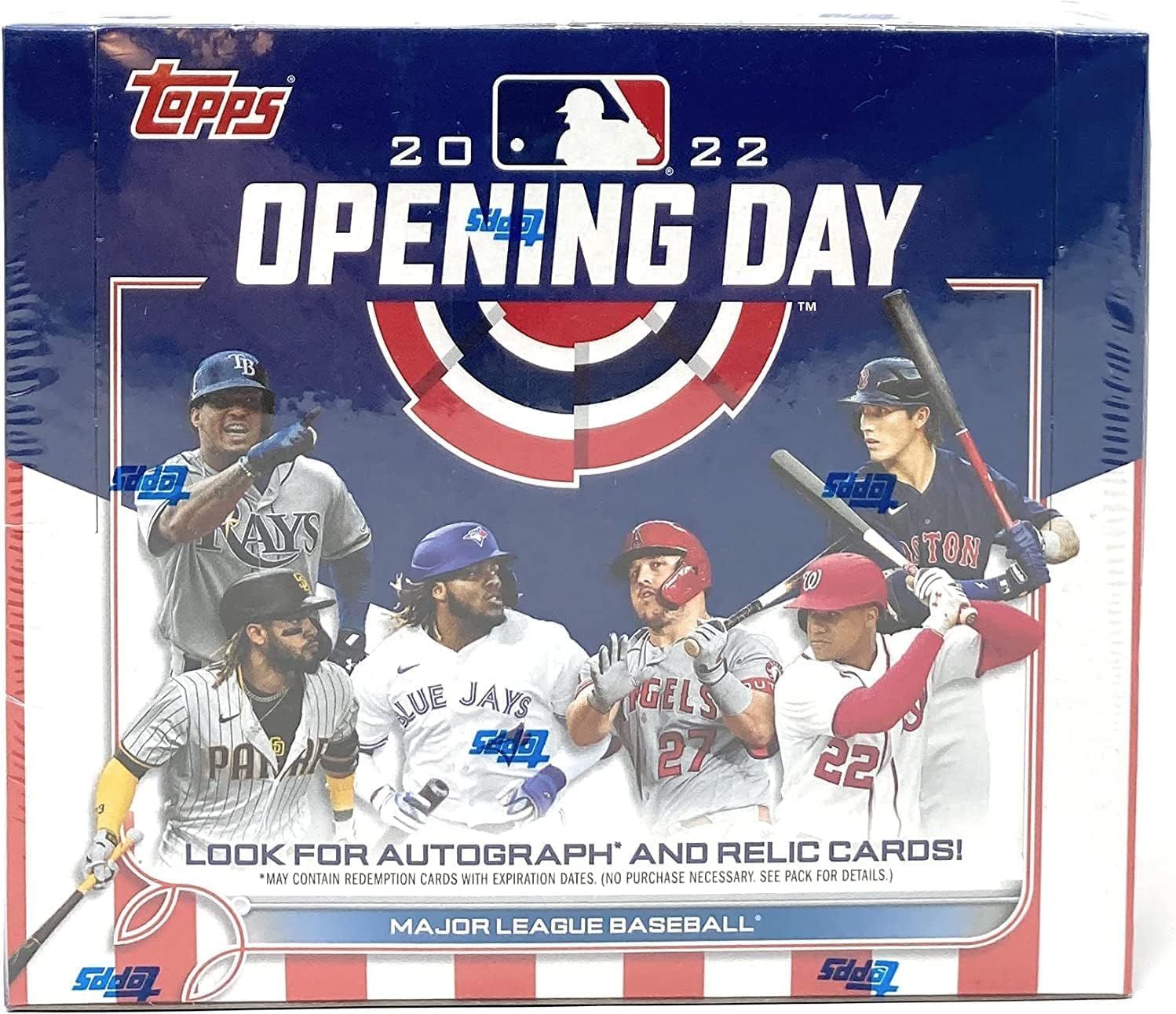 2022 Topps Opening Day Baseball Hobby Box 1箱36パック入り/1パック7カード入り [並行輸入品] 