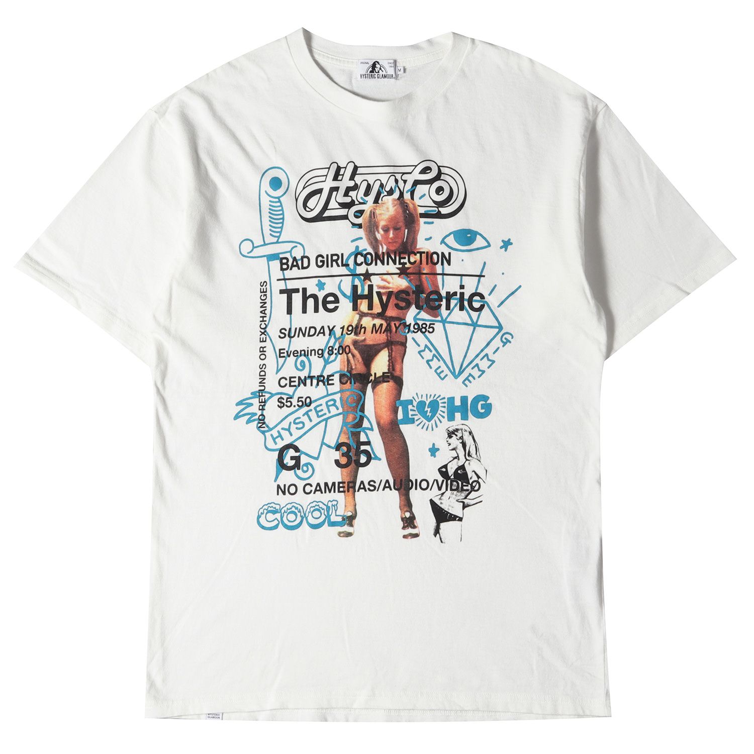 HYSTERIC GLAMOUR ヒステリックグラマー Tシャツ ロゴ コラージュ