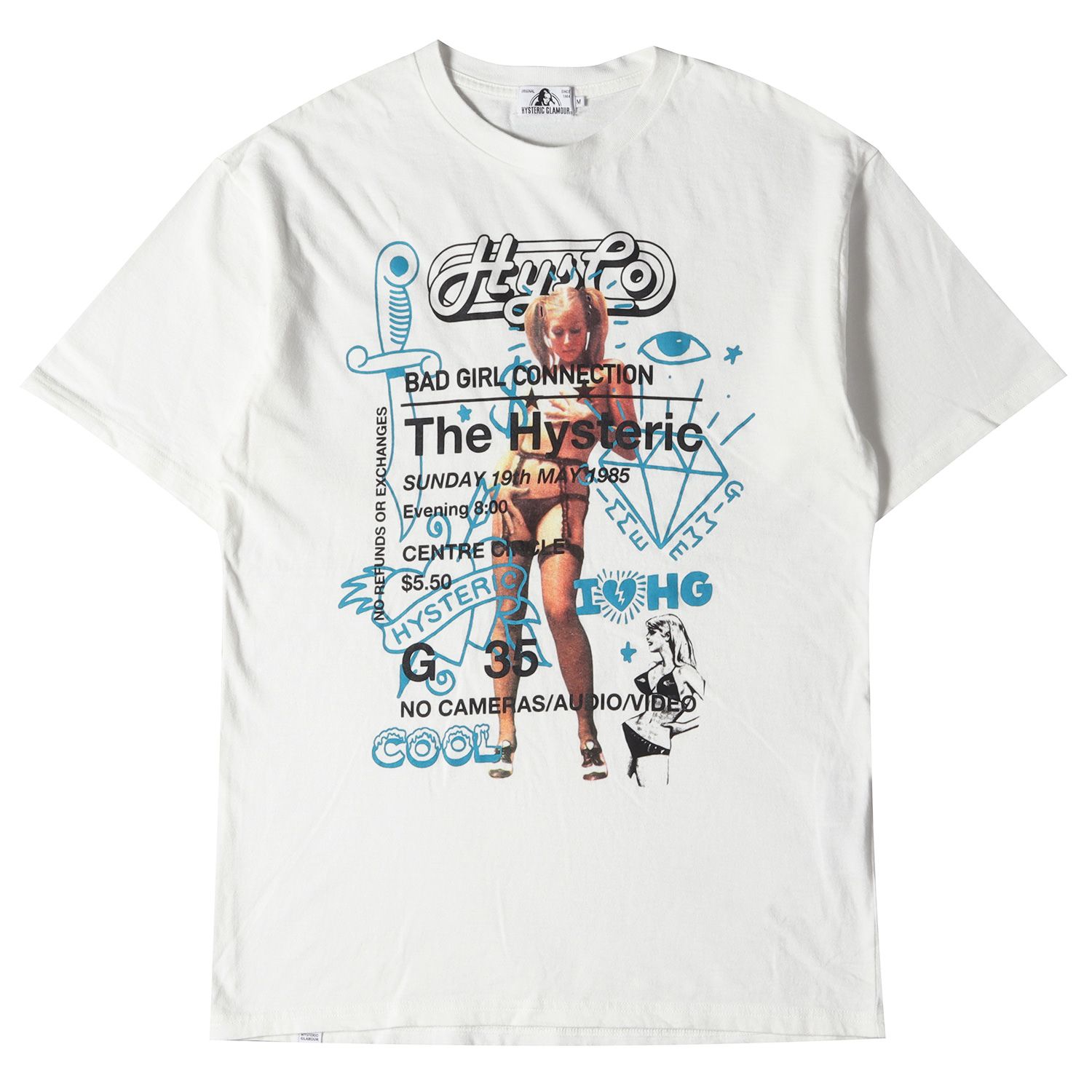 HYSTERIC GLAMOUR ヒステリックグラマー Tシャツ ロゴ コラージュ 