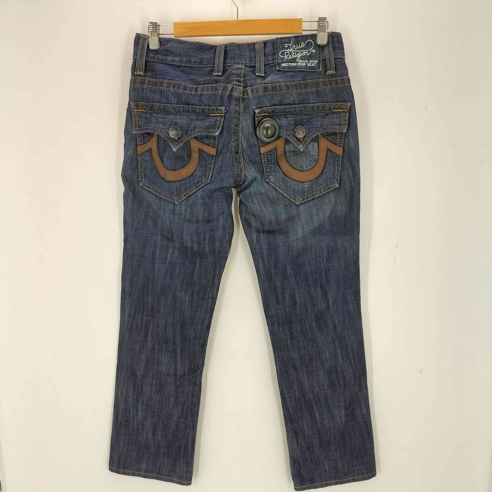 トゥルーレリジョン　SECTION ROW SEAT True Religion Section Row Seat Boot Cut Jeans Size 30 x 28