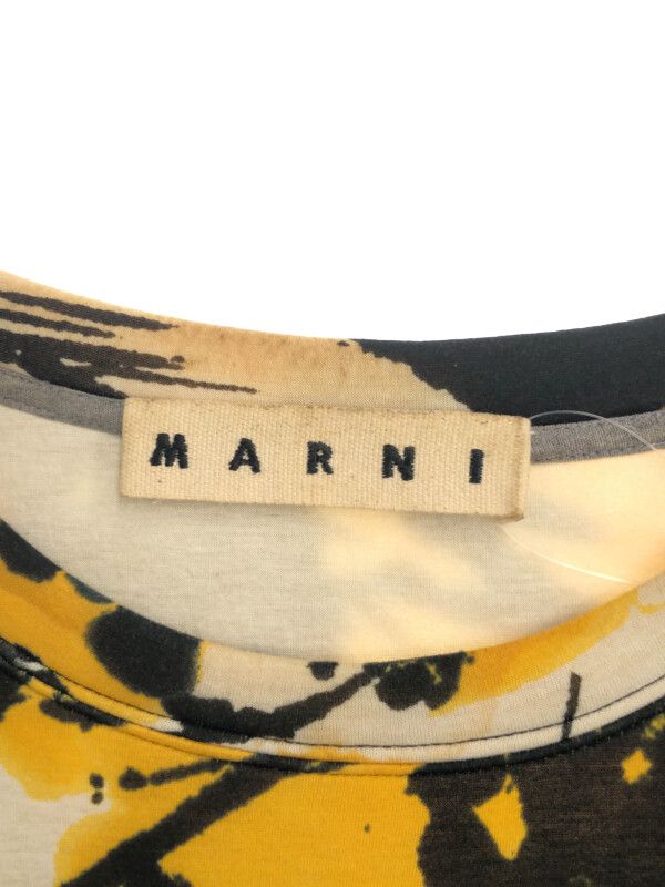 ⁄ MARNI - クロップド フラワープリントTシャツ ホワイト 25SS Marni