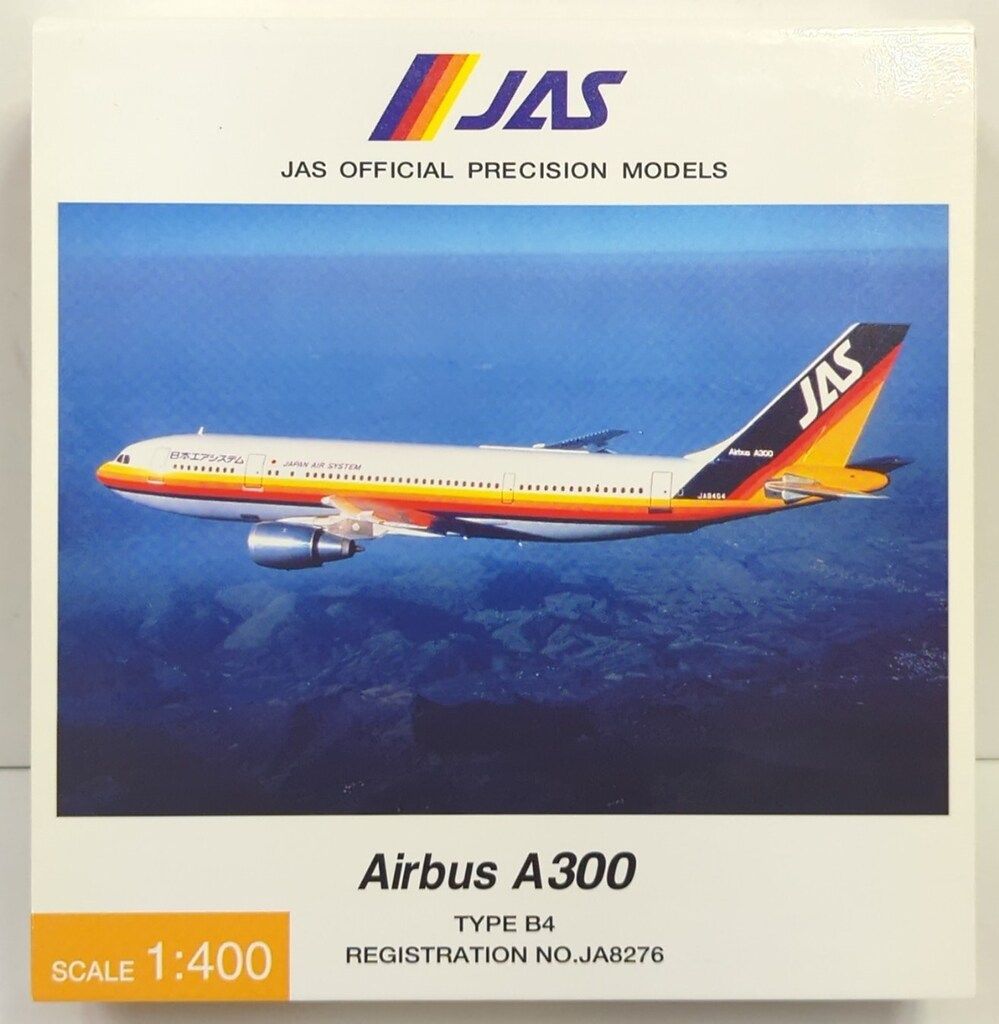 フィギュア JALUX　1/400　JAS　エアバス A300 airbus フィギュア JALUX 1/400 JAS エアバス A300 JD41002