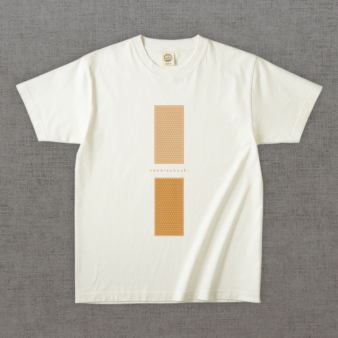 和柄Tシャツ　小紋 ななつ星 -彩・角-