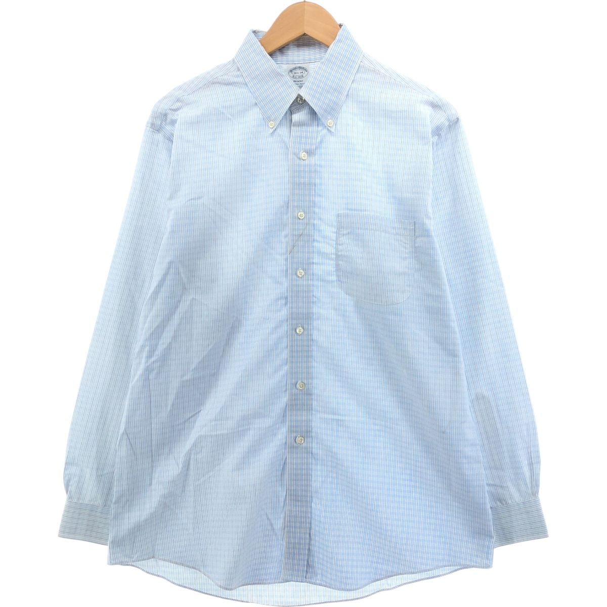 古着 ブルックスブラザーズ Brooks Brothers Est.1818 シアサッカー 長袖 ボタンダウンストライプシャツ メンズL相当 /eaa566030 古着 ブルックスブラザーズ Brooks Brothers 1818 長袖 ボタン