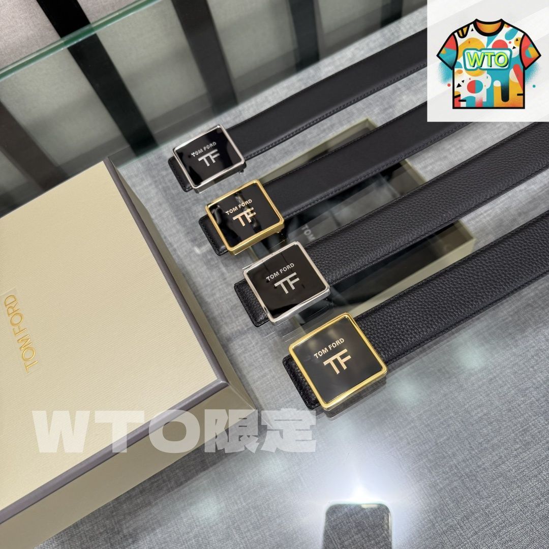 【関税＆送料込み】Tom Ford Bracelet 今日特価】Tom Ford トムフォード ダブルフェイスレザーベルト-2