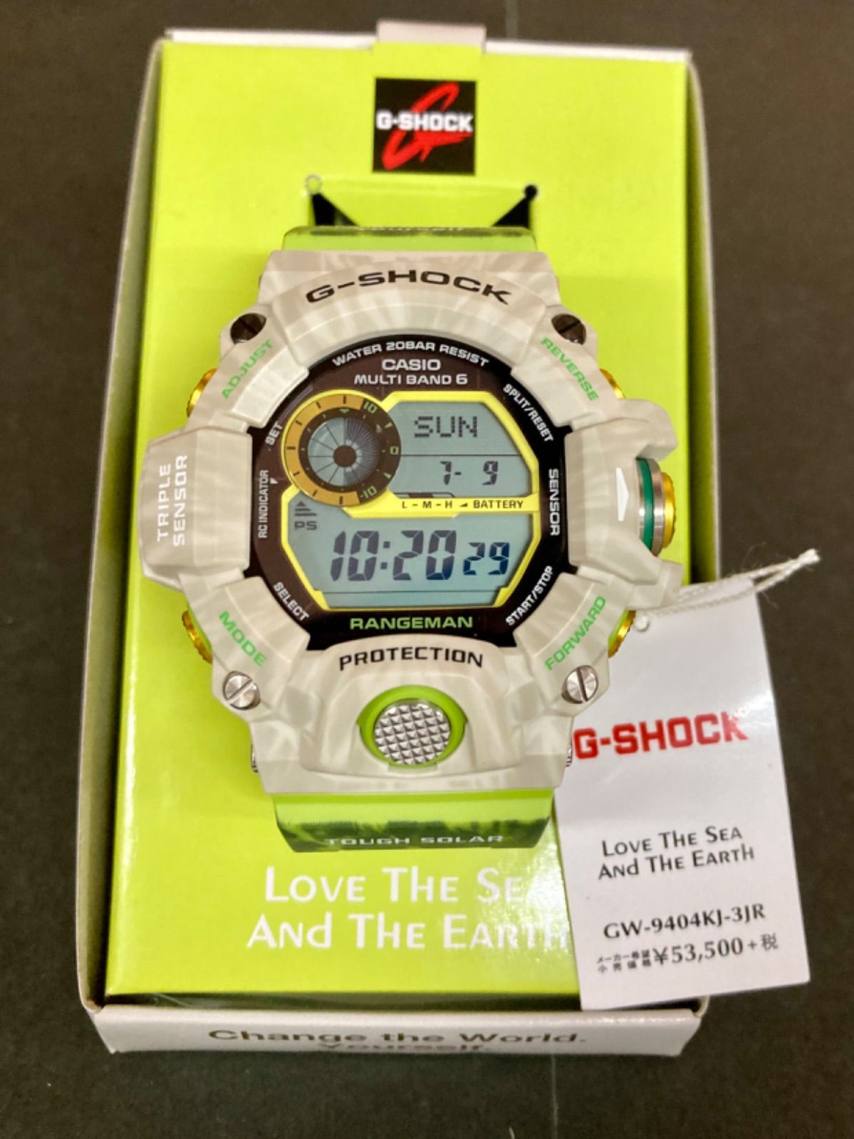 美品　GW-9404KJ-3JR 「アースウォッチ2019年モデル」 GW-9404KJ-3JR Love The Sea And The Earth カカポ！！！！ | G
