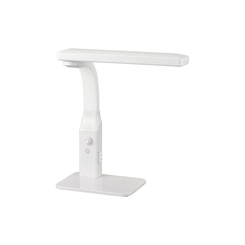 オーム電機 LEDデスクスライト 調光機能付き DS-LD95CG-W/RA93 06-3684 OHM 0