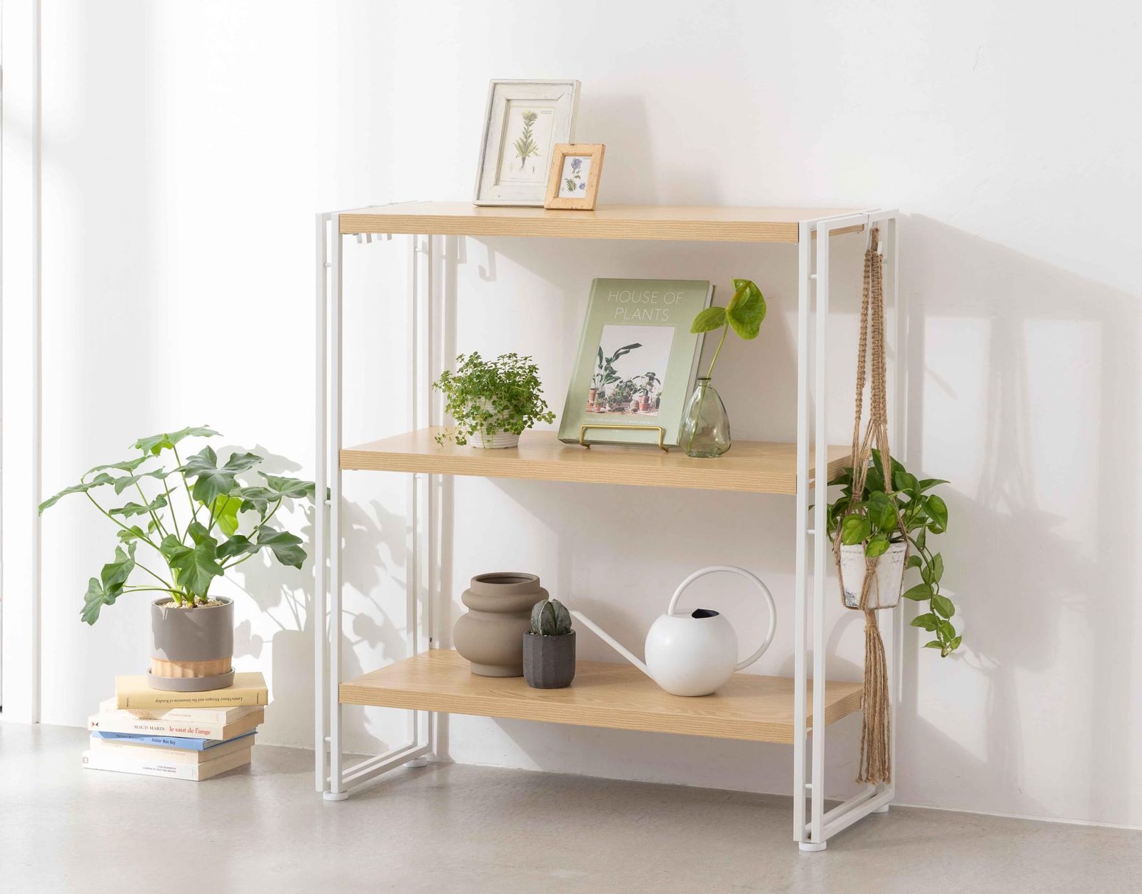 インテリア共和国 オープンシェルフ おしゃれ ラック 本棚 収納ラック ナチュラル 3段|幅62奥30