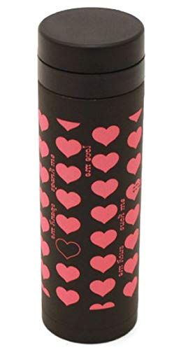 X JAPAN hide レモネード 公式グッズ ステンレスサーモボトル Yellow Heart ブラック×ピンク 500ml
