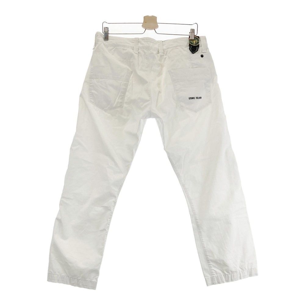 ストーンアイランド コットンパンツ ボトム ホワイト W34 stone island