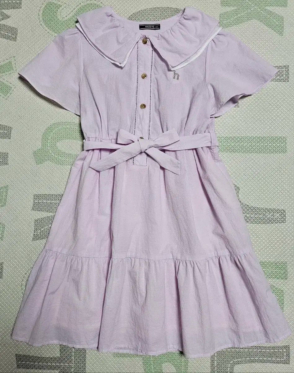 Hazzys Kids へジスキッズ ショートスリーブドレス 130 サイズ