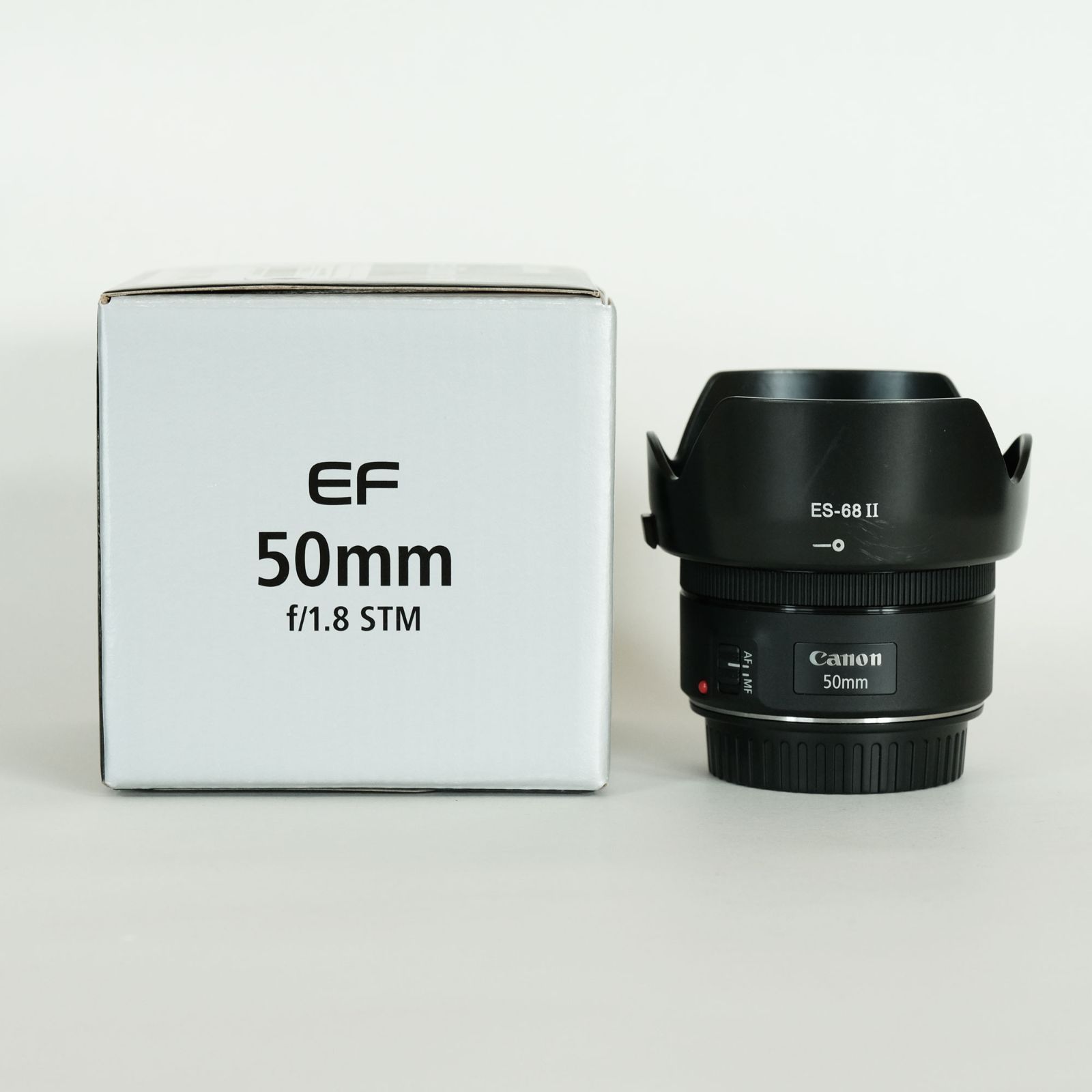 美品｜フード付] Canon EF50mm F1.8 STM / キヤノンEFマウント / フルサイズ - メルカリ