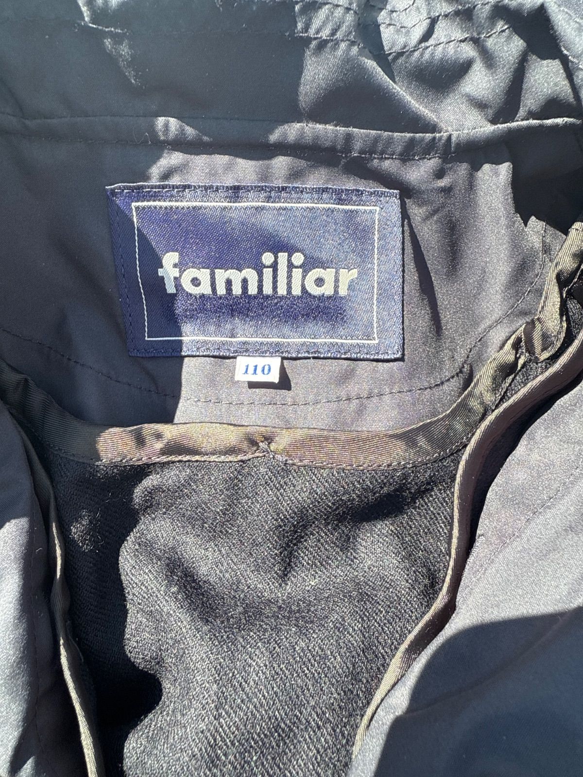 ファミリア familiar オーバーコート ネイビー 110サイズ ウール