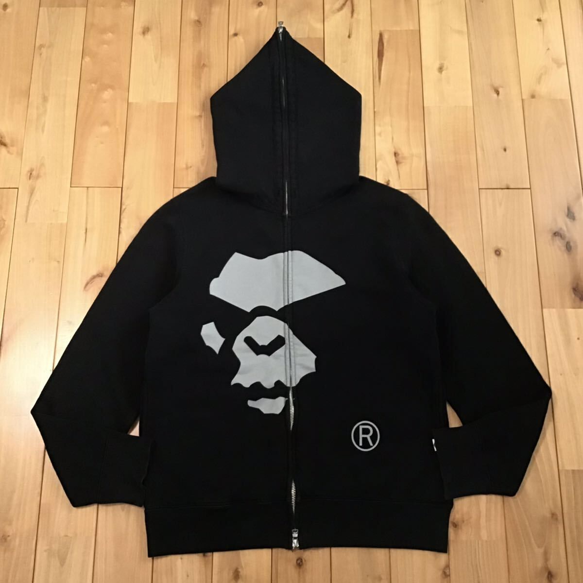 A Bathing Ape フルジップパーカー MAD FACE ブラック M A Bathing Ape フルジップパーカー MAD FACE ブラック M