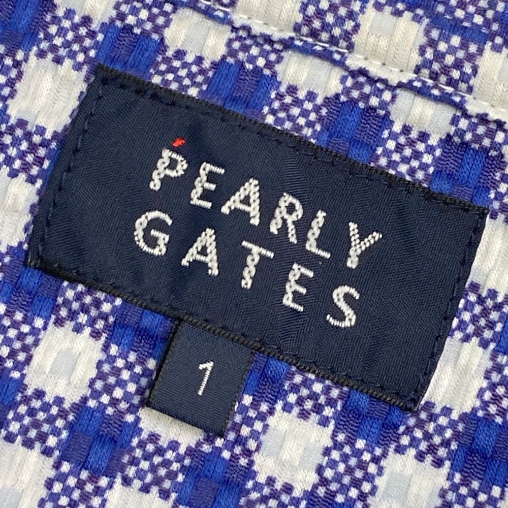 パーリーゲイツチェックひまわり　ノースリーブ サイズ1 サイズ：1 PEARLY GATES パーリーゲイツ ノースリーブポロシャツ