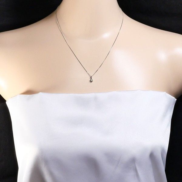 PT900 PT850 ネックレス necklace ダイヤ 0.1 総重量約2.1g 約43cm 