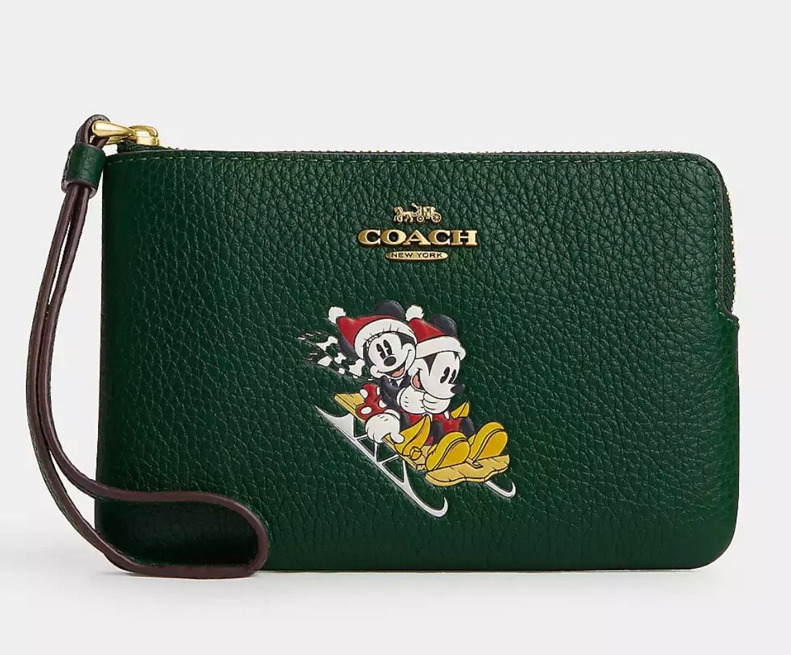 新品値下げ] ディズニー×コーチ コーナージップリストレット スレッド 