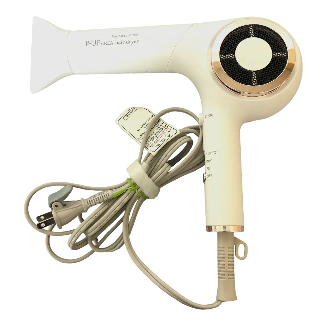 P-UP クレア ヘアドライヤー CREA hair dryer ホワイト 本体のみ 白 