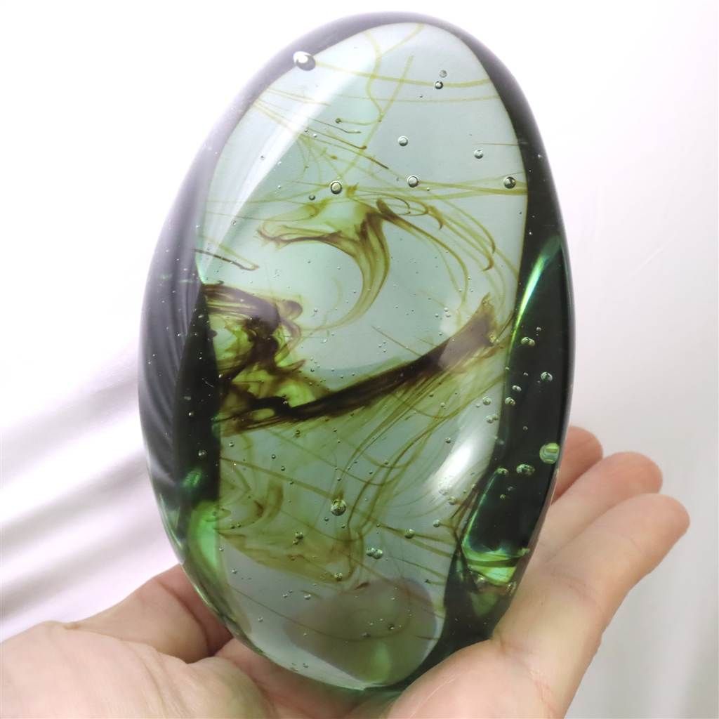 インドネシア産アンダラクリスタル ポリッシュ オリーブグリーン 581g 榎本通商53130