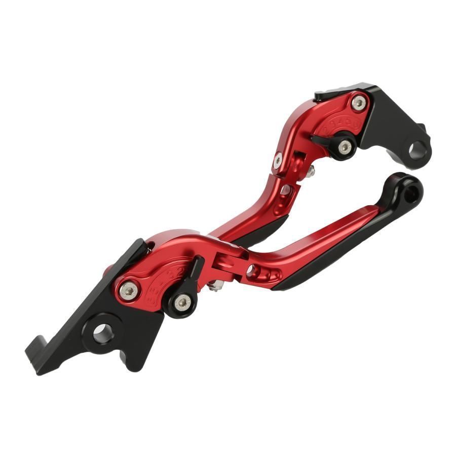 ホンダ CBR250R CBR400R GROM モンキー125 ブレーキレバー アルミ削り出し 可倒＆調整 レッド S-2002-R