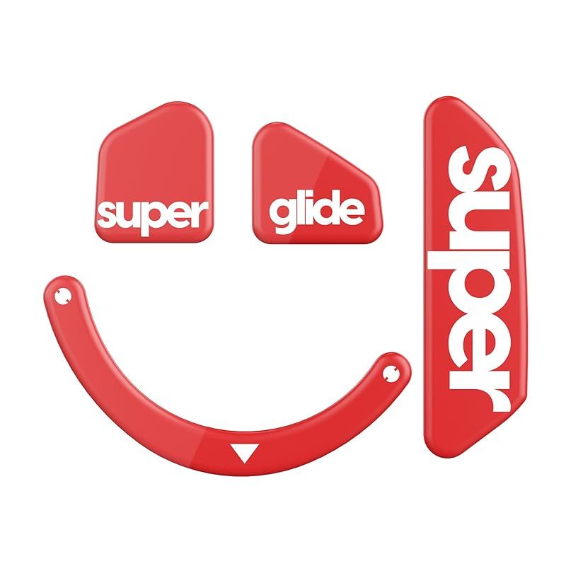 Superglide2(Type C) マウスソール for Razer Basilisk V3 Pro マウスフィート [ 強化ガラス素材 ラウンドエッヂ加工 高耐久 低摩擦 Super Smooth ] 1