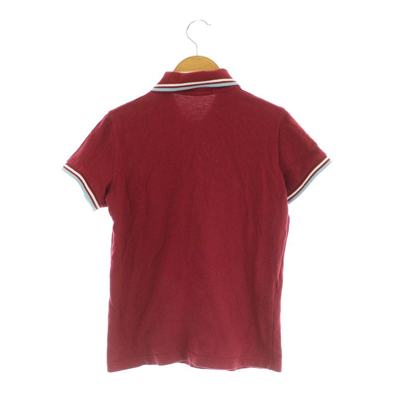 【美品】FRED PERRY 半袖ポロシャツ　レッド / S FRED PERRY フレッドペリー 英国製 刺繍 半袖 ポロシャツ レッド
