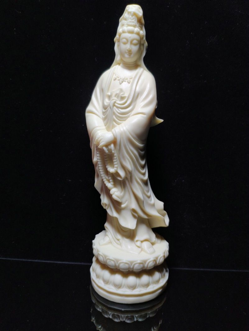 観音菩薩 珍品 象牙果彫 菩薩 仏像 お宅守り お祭り家飾り品 コレクション
