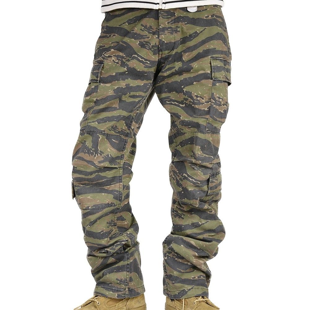 AVIREX パンツ　迷彩　L　ブラック　ナイロン AVIREX カーゴパンツ 迷彩無地ファティーグカーゴパンツ メンズ